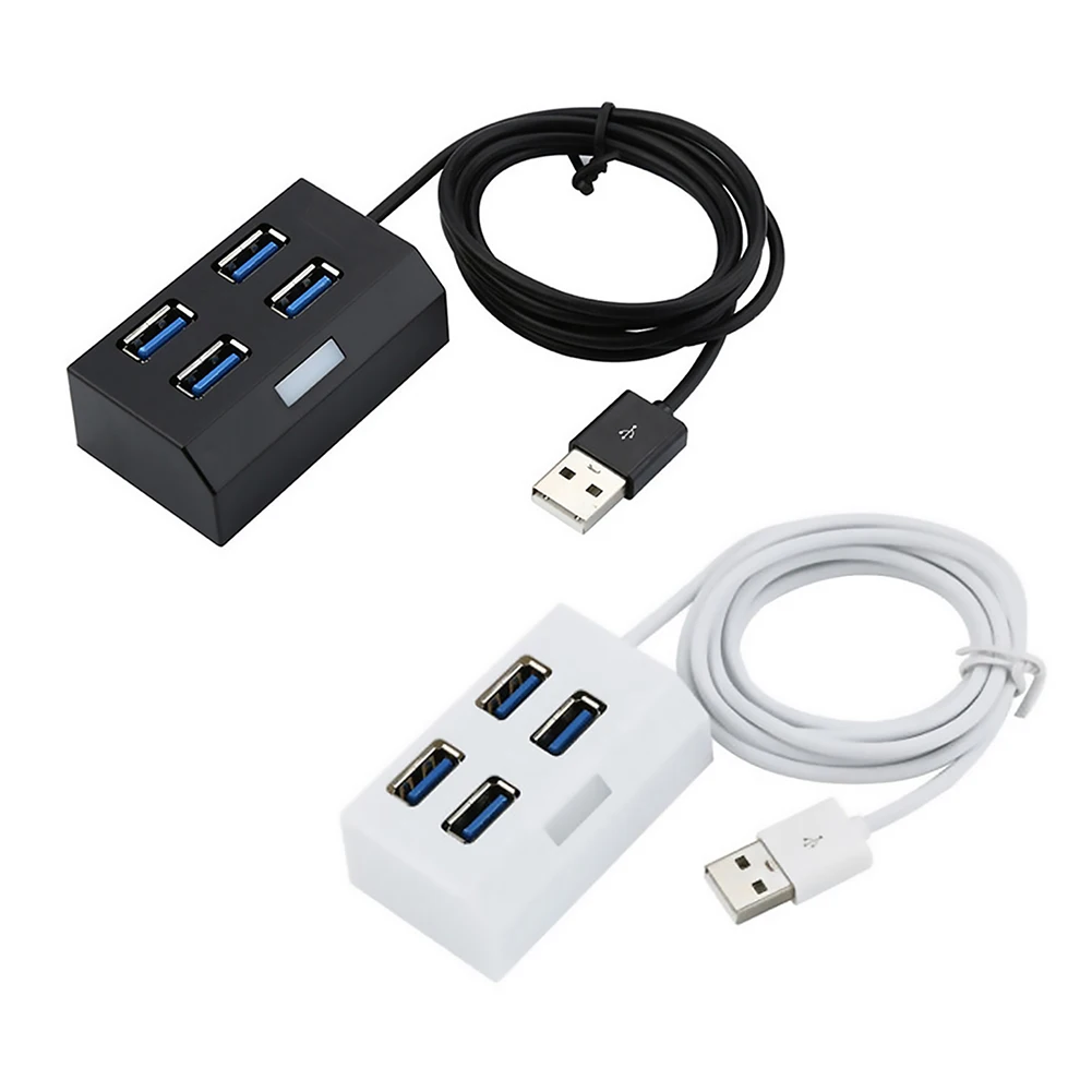 Adaptador divisor portátil de 4 puertos Mini USB 2,0, Cable convertidor de extensión USB externo para PC, portátil y de escritorio