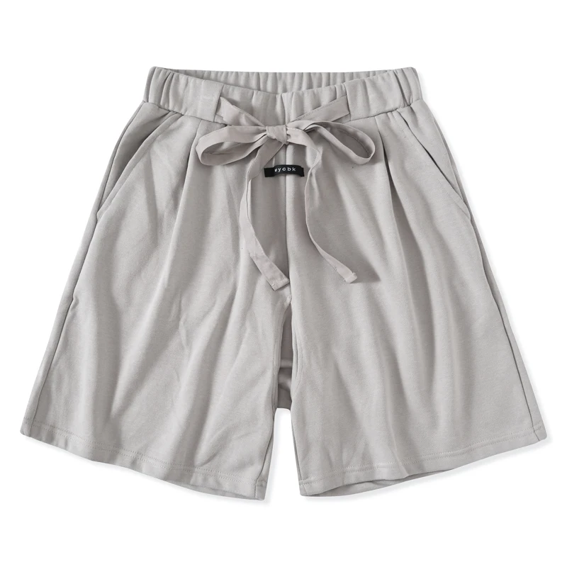 

Europe and the United States high street solid color basic models couple loose waist wild sports casual men's five pants shorts