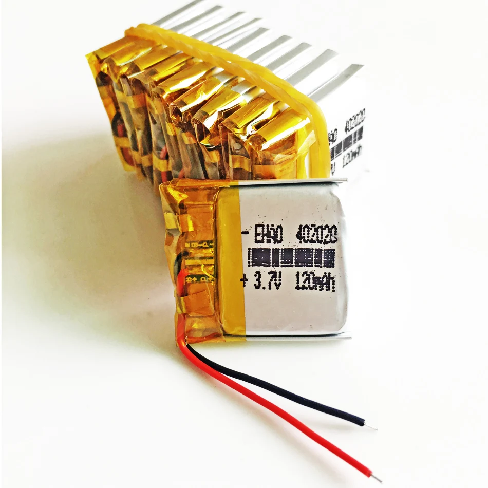 3,7 V 120mAh lipo перезаряжаемая батарея 402020 литий-полимерный литий-ионный аккумулятор для MP3 bluetooth часы MID гарнитура головные уборы ручка с камерой