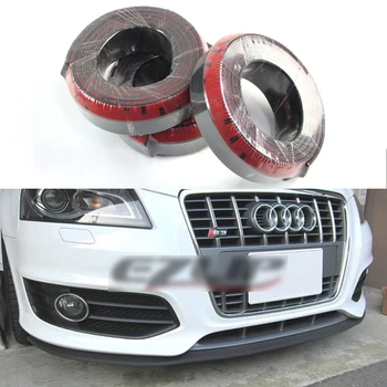 

Car Bumper Lip Front Skirt Protector Car Scratch Proof Adhesive Strip Rubber Bumpers Body Kit Strip For AUDI 2000-2020