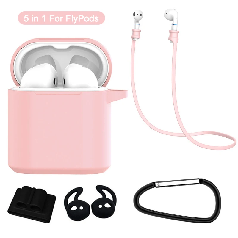 

Cute Case For Huawei Honor FlyPods Fly Pods Pro Protective Cases For Freebuds 2 Pro Hook Sports Hanging Rope Cover Earphone