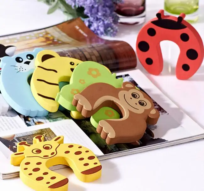 

1pcs Cartoon Animal Jammers Stop Door Stopper Holder Lock Safety Guard Finger Protect Door Stops for Child Kids Baby