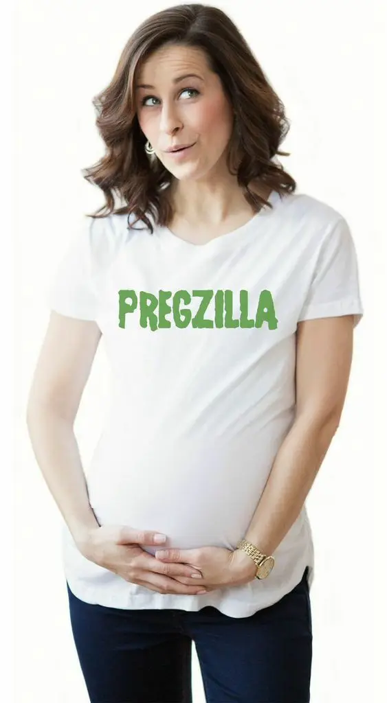 

Hot Selling Summer New Style European And American Fashion Maternity Clothes O Neck Crew Neck Cotton Plus-sized Women's Short Sl