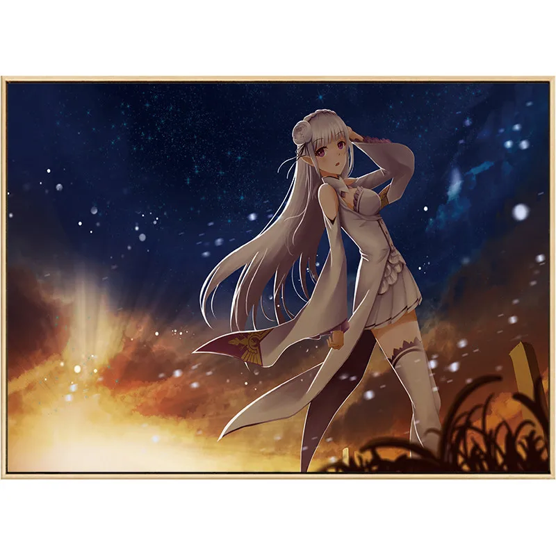 Anime-Re-zero-kara-hajimeru-isekai-seikatsu-Rem-Ram-Canvas-Painting-Picture-Wall-Art-Home-Decor(12)