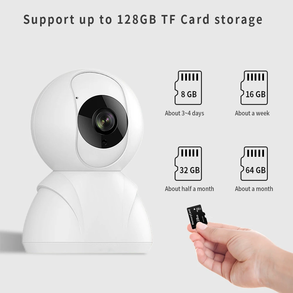 2MP домашняя IP камера безопасности 1080P Беспроводная Смарт WiFi камера Аудио запись наблюдения детский монитор HD мини CCTV камера 720P
