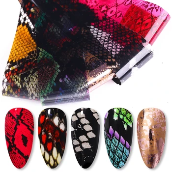 

1 Box 100x4cm Nail Foils Serpentine Nail Art Transfer Sticker Slide Nail Art Decal DIY Nail Sticker Art Decoration