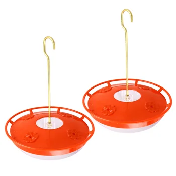 

2 Pcs Hummingbird Feeder Pet Bird Feeder Pet Supplies Portable Water Dispenser Hanging Bottles Flower Bird Feeder with 4 Feeding