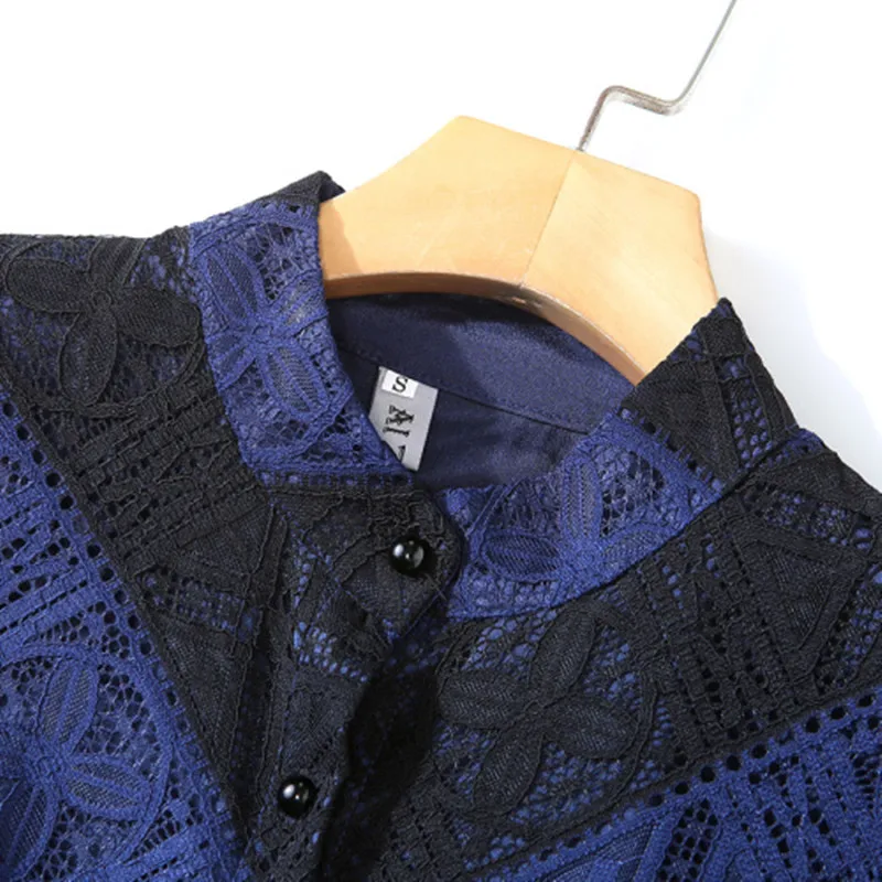 Nuevo primavera moda estilo inglés lujo elegante Delgado sevienoras vestido de fiesta mujeres casual Vestidos de encaje Vestidos