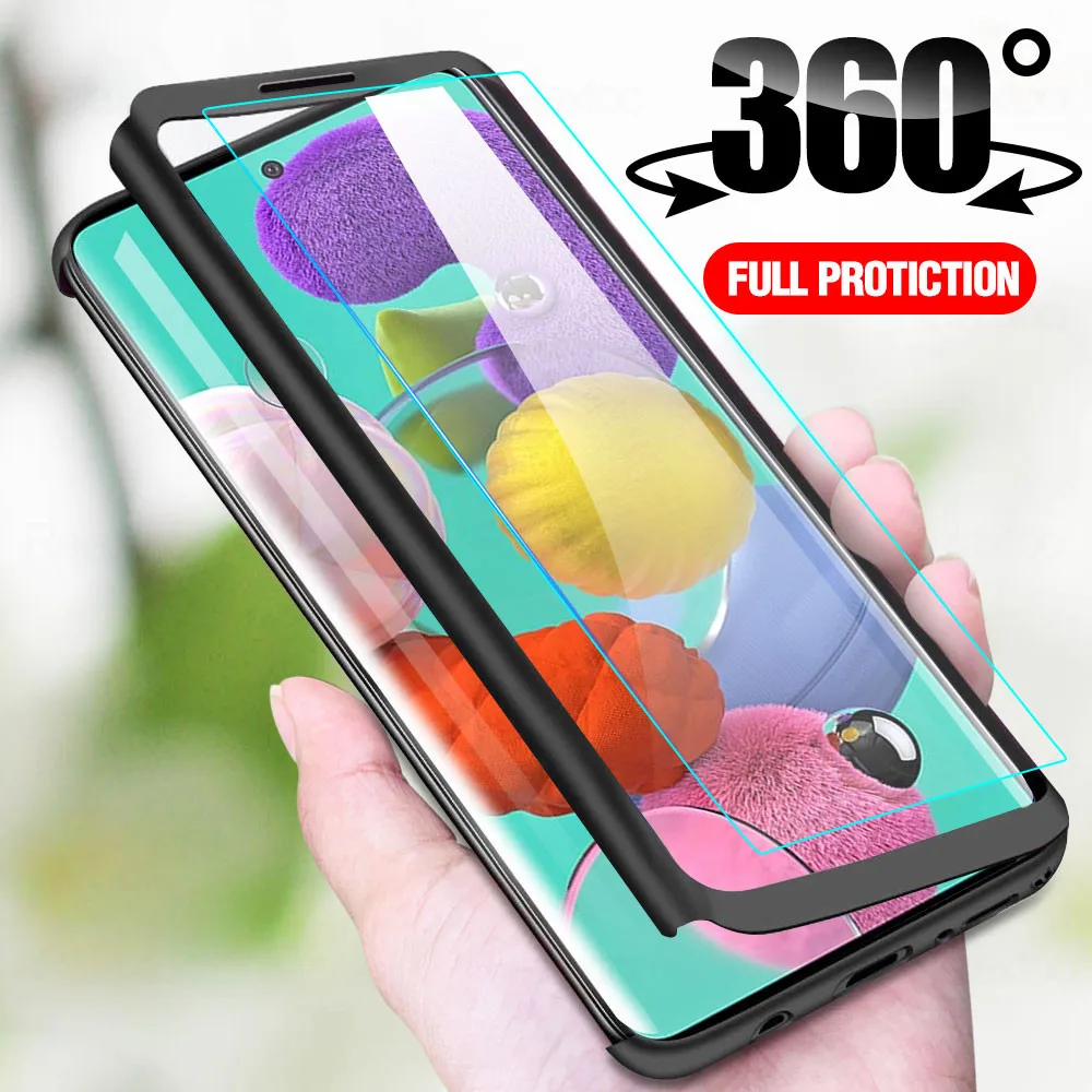 Чехол с полным покрытием 360 градусов для Samsung Galaxy S20 Ultra A71 A51 защитная пленка