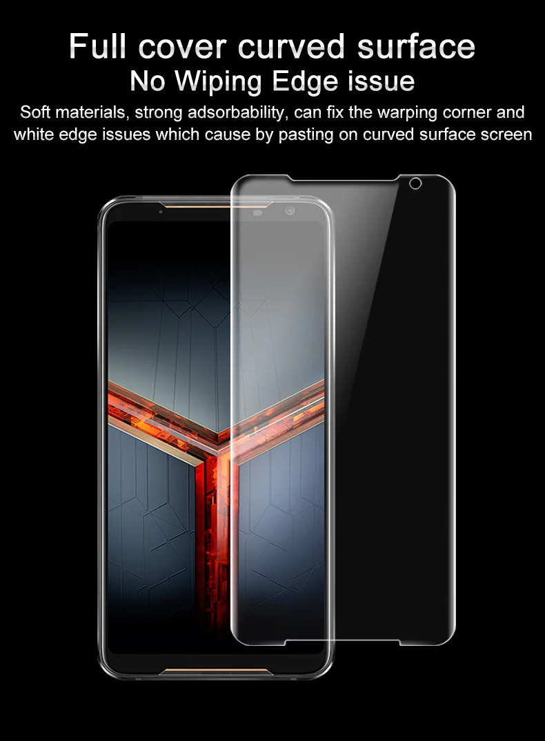 Для Asus ROG Phone 2 Защитная пленка IMAK Hydrogel 0,15 мм прозрачная пленка из мягкого ТПУ для Asus ROG Phone II ZS660KL не стекло