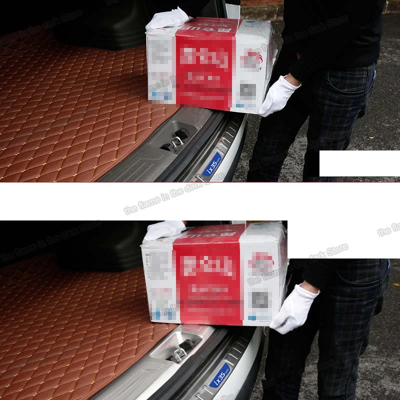 Lsrtw2017 car trunk panel trim cover protector for