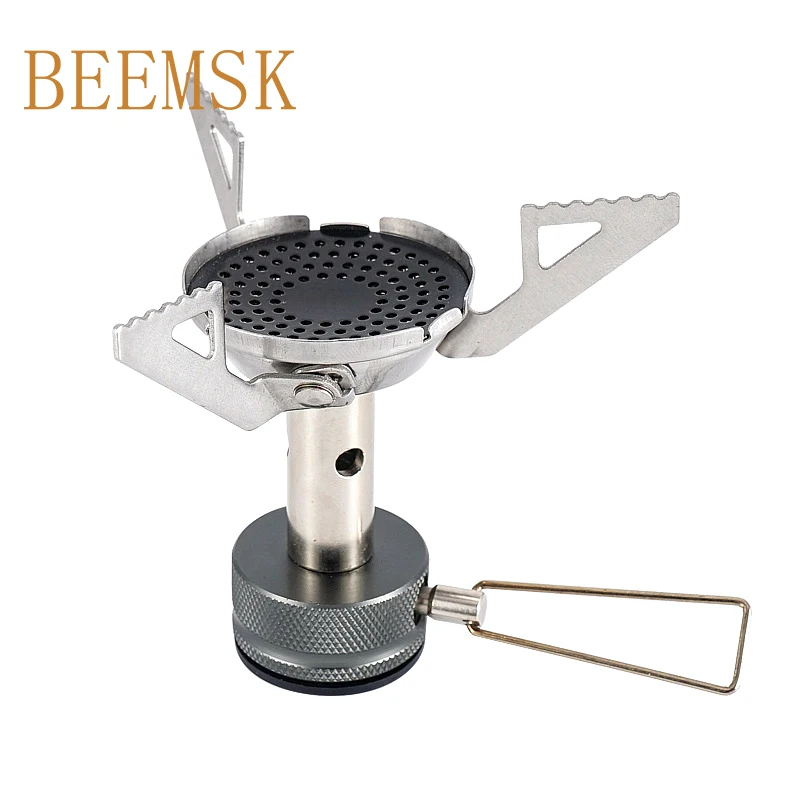 BEEMSK mini Outdoor Stove Portable Gas Folding Picnic Alpine Style Backpack Mountaineering Camping |