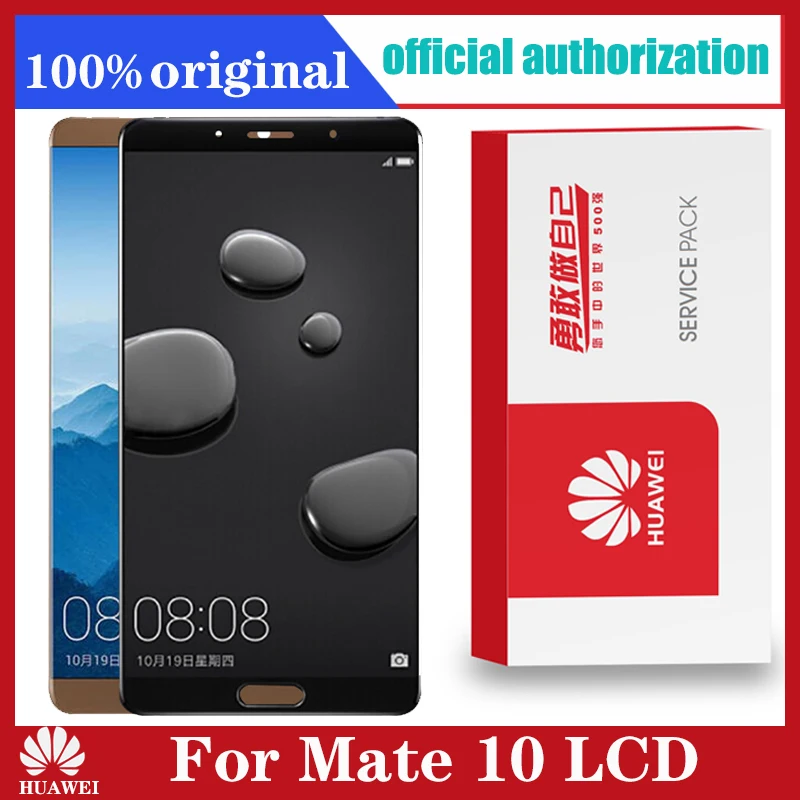 Оригинальный сенсорный ЖК экран для Huawei Mate 10 стеклянная панель запасные части MATE дисплей сенсорная рамка ALP