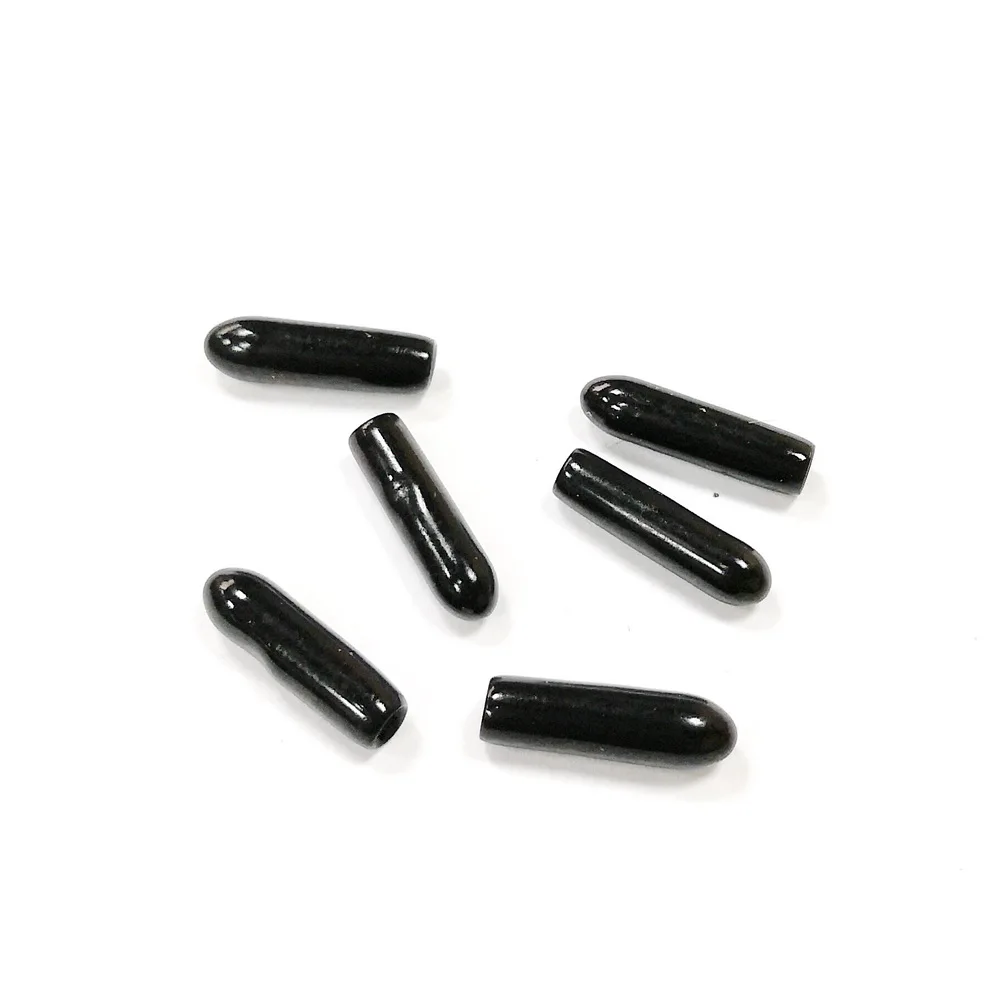1.6mm Inside Diameter Black Protective Cover Rubber Covers Dust Cap For Connector Metal Tubes Anti-Stab Safety Cover 100pcs/lot