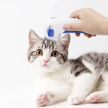

Dropshipping Pet Dogs Cats Electric Dog Removal Comb Brush Kill Lice Cleaner Pet Fleas Capture Lice Comb Pet Safe Supplies Combs