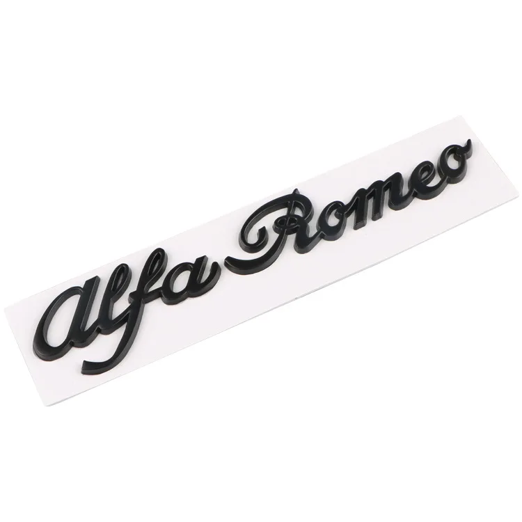 Автомобиль металлический английский модифицированный логотип автомобиля Alfa romeq украшение спортивный бампер наклейки 3D крутой хвост тег