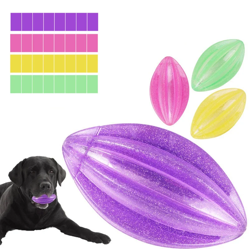 Pet Dog Puppy Toys Elasticity Ball Flashing Chew Toy Tooth Clean Train Extra-tough Popular Toy Large Small Dogs Supplies Petshop