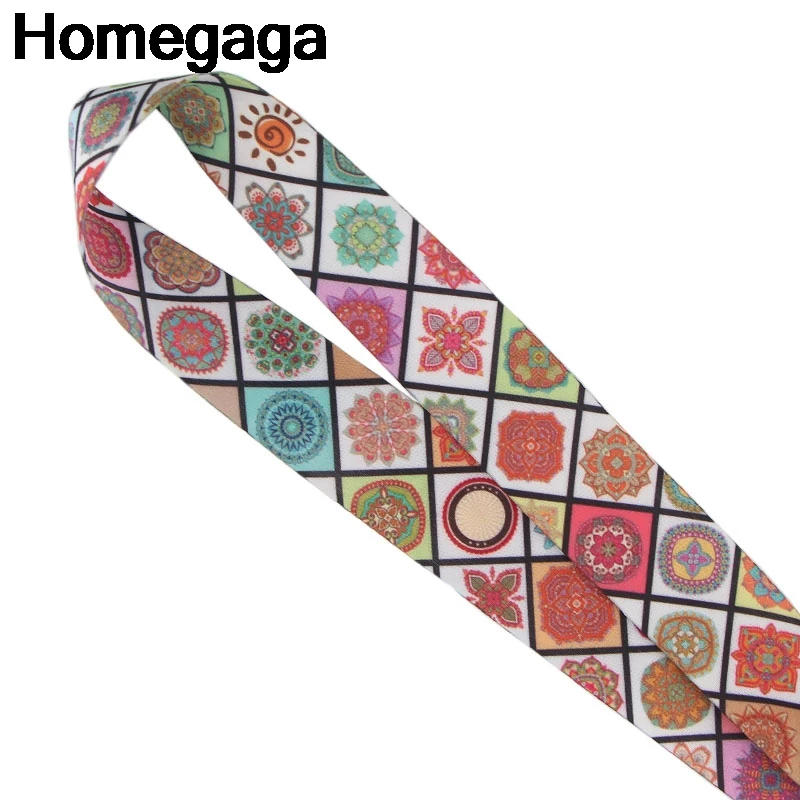 Homegaga винтажный узор Lanyards id Держатели для телефонов ожерелье аксессуар для ключей шеи ремни нагрудные опознавательные Значки для идентификации владельцев тесьма D2333