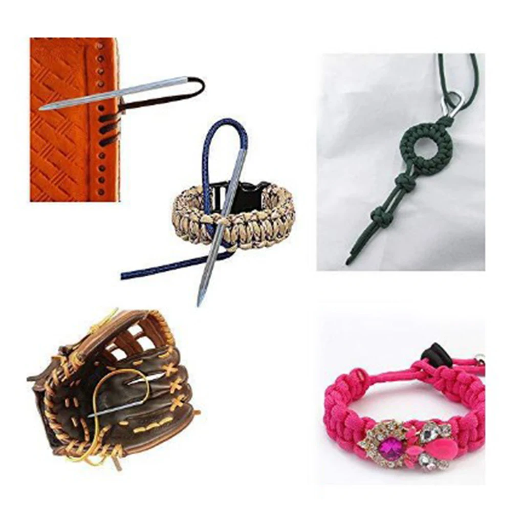 10/11Pcs Outdoor Bracelet Paracord Needle Stainless Steel Fid Lacing Stitching Needles Tool Kit Portable DIY Needle Kit