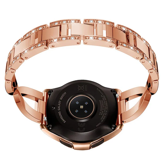 22 мм Кристалл Bling металлический ремешок часы ремешок для samsung gear S3 Frontier PUO88