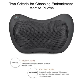 

Car House Dual-use Eight-head Single Button Two-way Rotation Kneading Cervical Massager Charging Electric Massage Devices