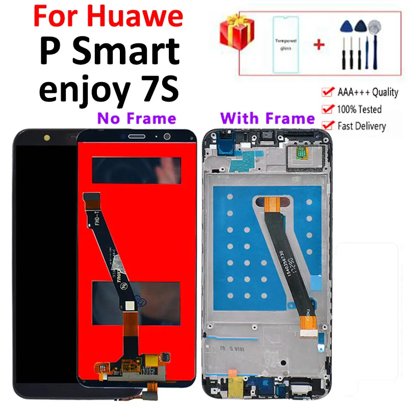 

For Huawei P Smart LCD Display Touch Screen Digitizer Assembly For Huawei enjoy 7S LCD With Frame FIG LA1 LX1 L21 L22