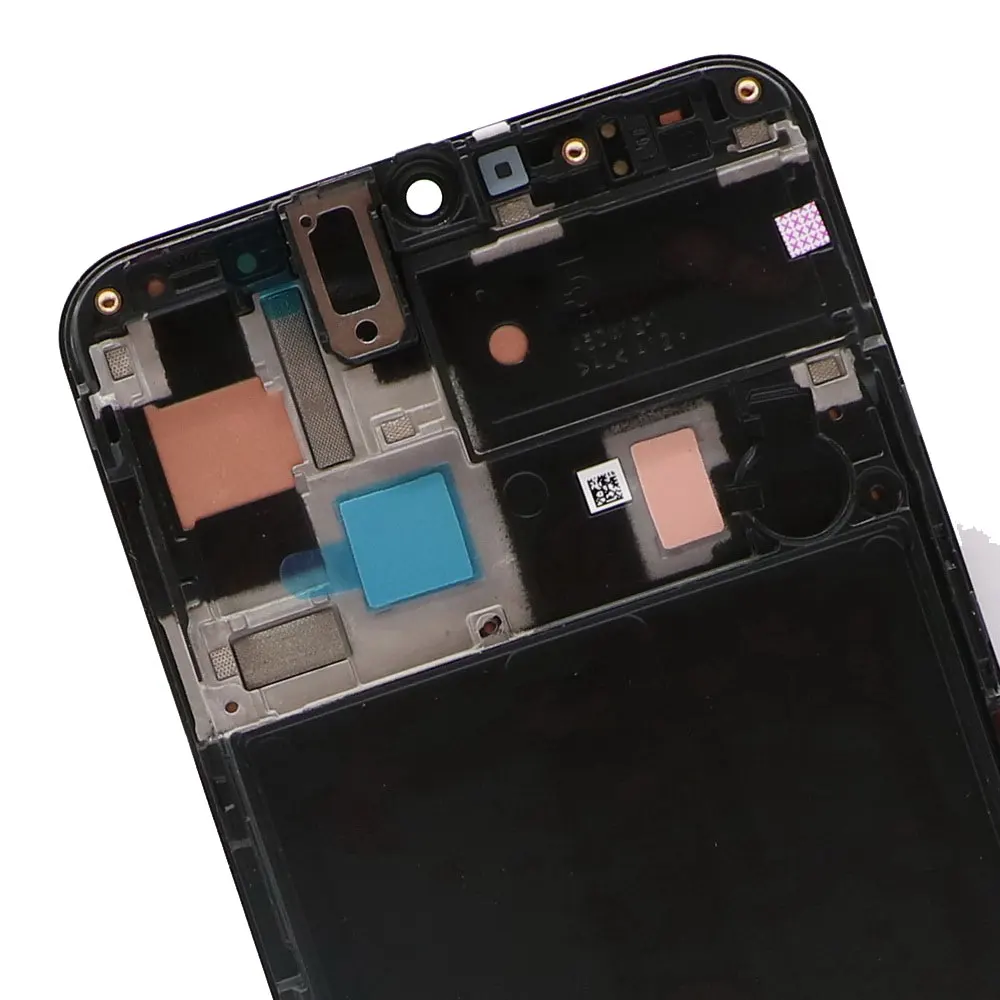 6," супер AMOLED lcd для samsung Galaxy A50 A505F/DS A505F A505FD A505A lcd кодирующий преобразователь сенсорного экрана в сборе с рамкой
