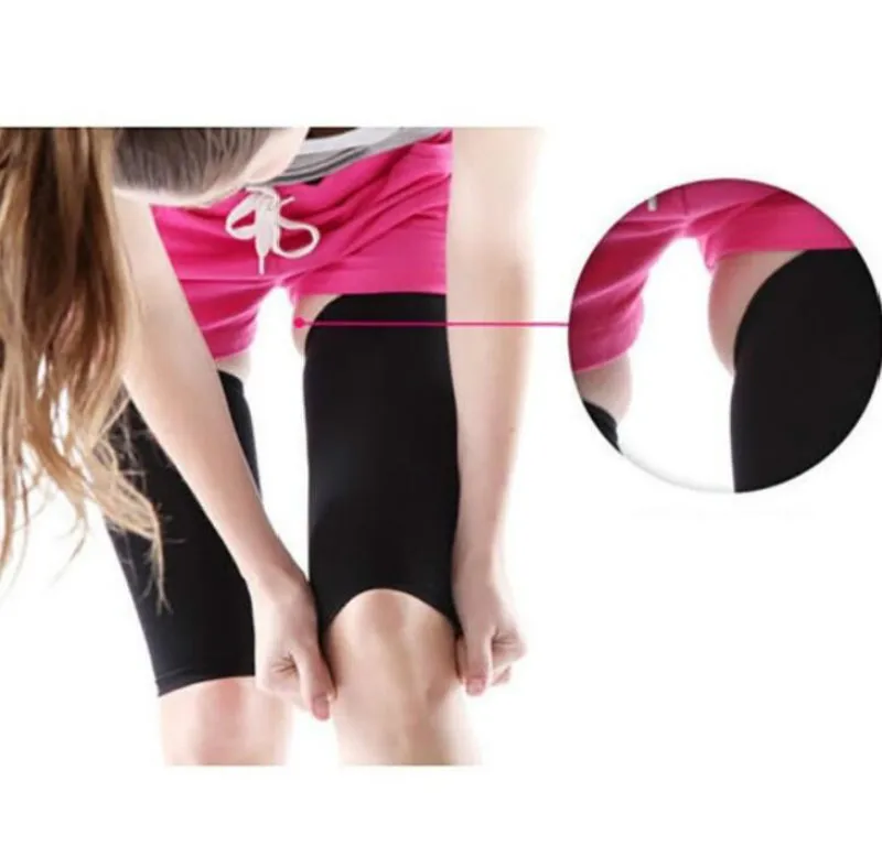 2pcs Losing Weight Calories Off Compression Arm Leg Shaper Sleeve Varicose Veins Support Elbow Sock Slimming Wrap Anti Cellulite