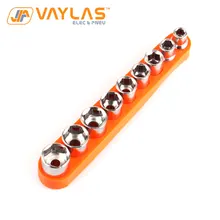 9 шт. 5-13 мм Набор торцевых бит зеркальная полировка хром-ванадиевая сталь для торцевых гаечных ключей с гнездами для хранения