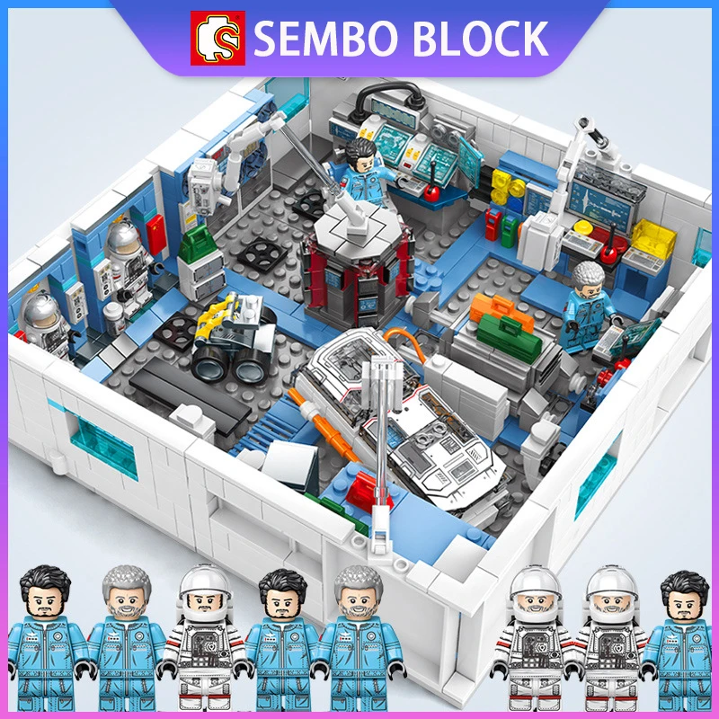 Sembo космическая капсула 4 в 1 1006 шт. строительных блоков обучающие игрушки для