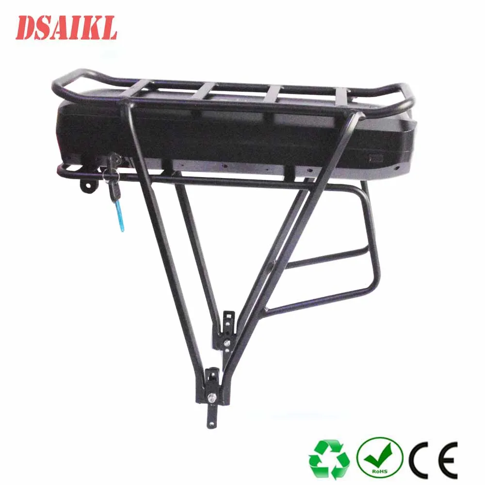 

High power 750w 1000w 1500w rear rack ebike battery pack 48V 15Ah 17Ah 20Ah 22Ah 24Ah with luggage rack and charger