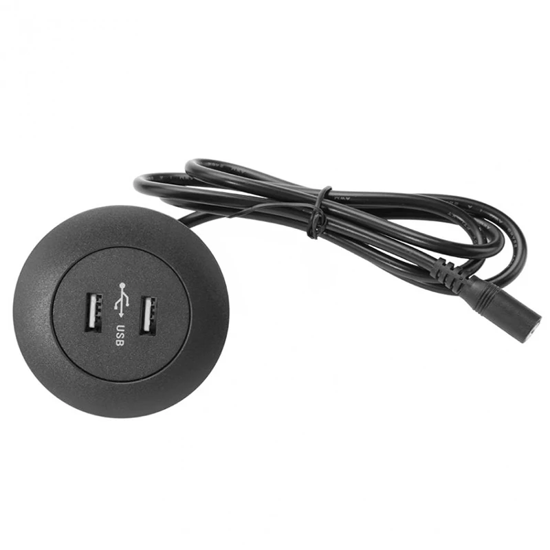 Dc5521 интерфейс 1,03 м двойной USB кабель для зарядки мобильного телефона Вход/Выход 5v2a кабель для зарядки мобильного телефона можно зажимать