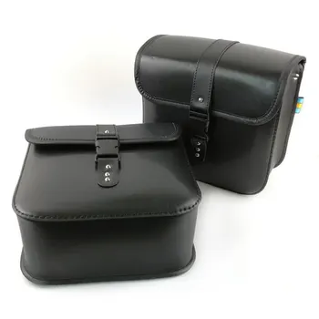 

Motorcycle Pu Leather Saddle Bags For Sportster XL 883 XL 1200 Pu Leather Side Tool Bag Luggage XL883 XL1200 Black and Brown