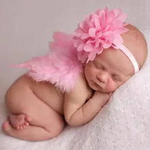 Новинка года; повязка для волос с острым носком и цветком в виде крыльев Ангела; Лидер продаж в Европе и Америке; Детский реквизит для фотосъемки с перьями