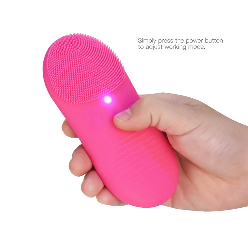 Facial Cleanser Ultrasonic Silicone Face Washing Brushes Pore Cleaner Blackhead Face Cleansing Waterproof Electric Skin Massager