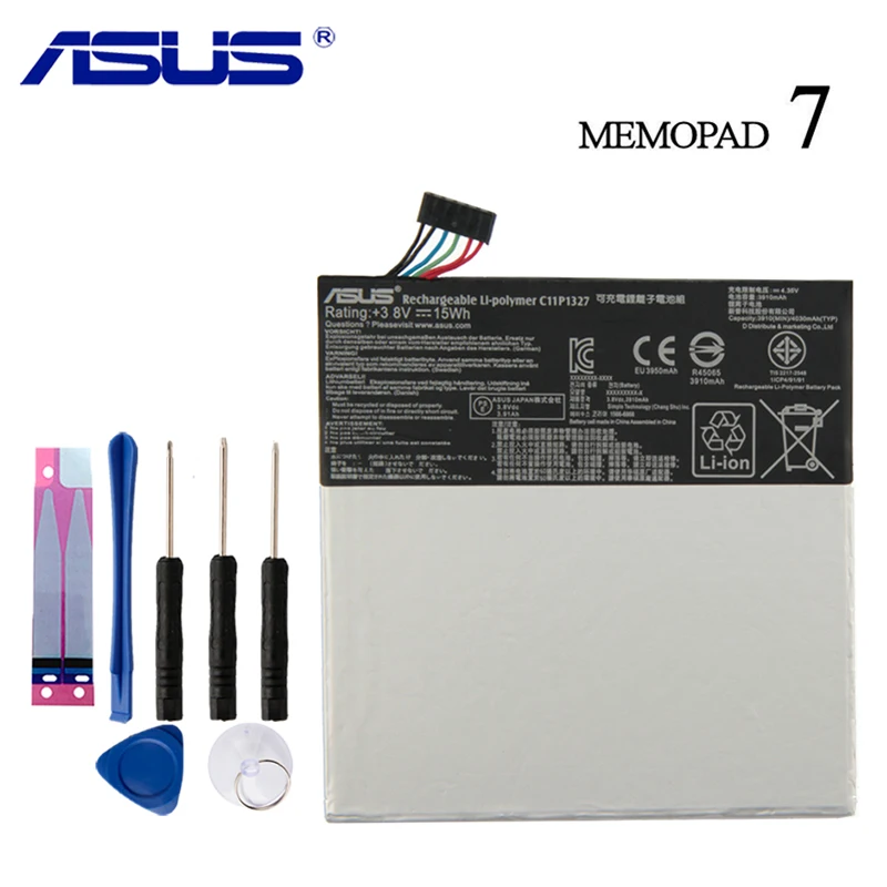 Оригинальный аккумулятор ASUS C11P1327 для Fondpad 7 MeMo Pad Me170C ME170CX ME170 K012 K017 FE170CG 3910mAh |
