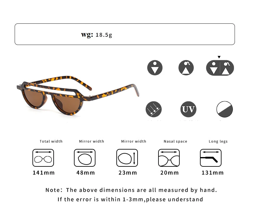 47199 Small Cat Eye Sunglasses Men Women Fashion UV400 Glasses