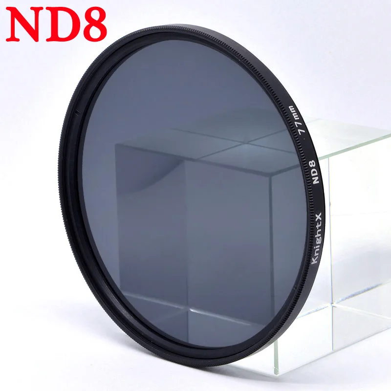 Фильтр KnightX ND2 4 8 16 для canon sony nikon 1300d photo 60d 500d 200d фотографии 2000d dslr 49 52 55 58 62 67 72 77