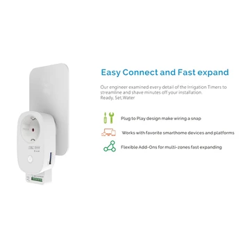 

WiFi TUYA Controller Smart Water Gas Handle Valve Controller for Home and Outdoor Irrigation EU Plug