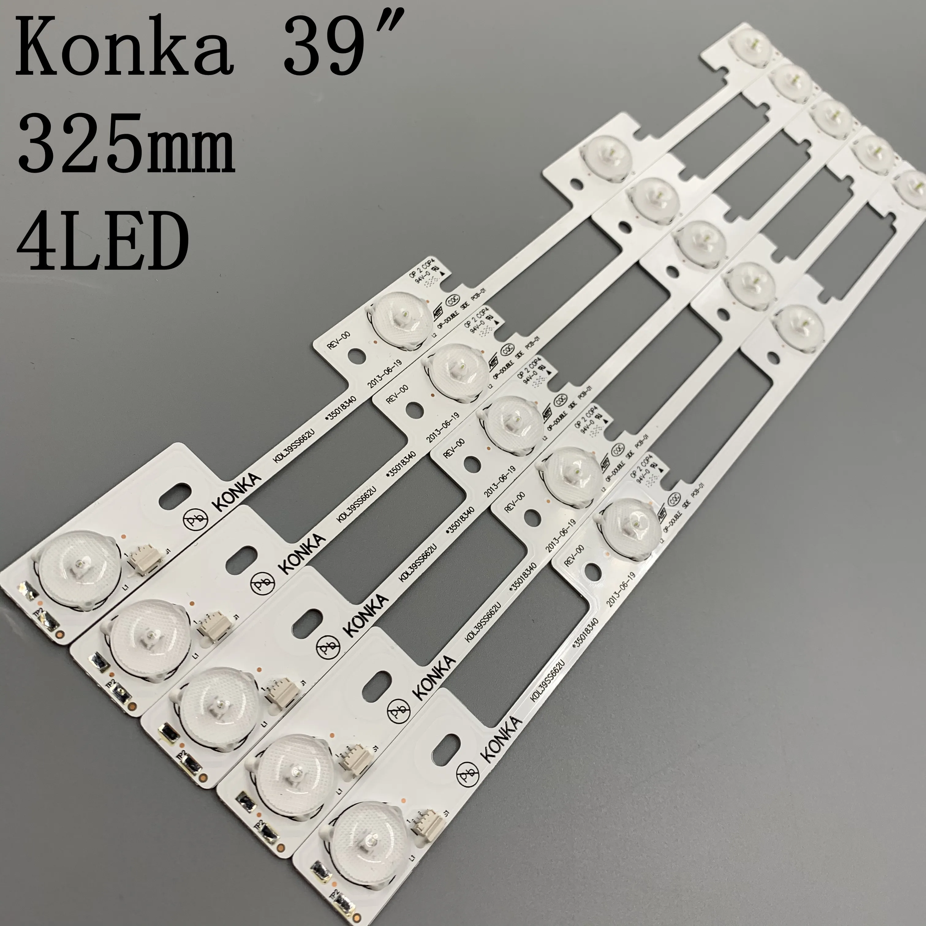 New 30 Pieces*4 LEDs*6V LED strips working for TV KDL39SS662U 35018339 KDL40SS662U 35019864 327mm afbeelding