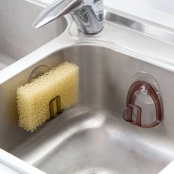 

Drop shipping High Quality ABS PVC Suction Cup Sink Drain Rack Sponge Storage Holder Kitchen Sink Soap Rack Drain Rack