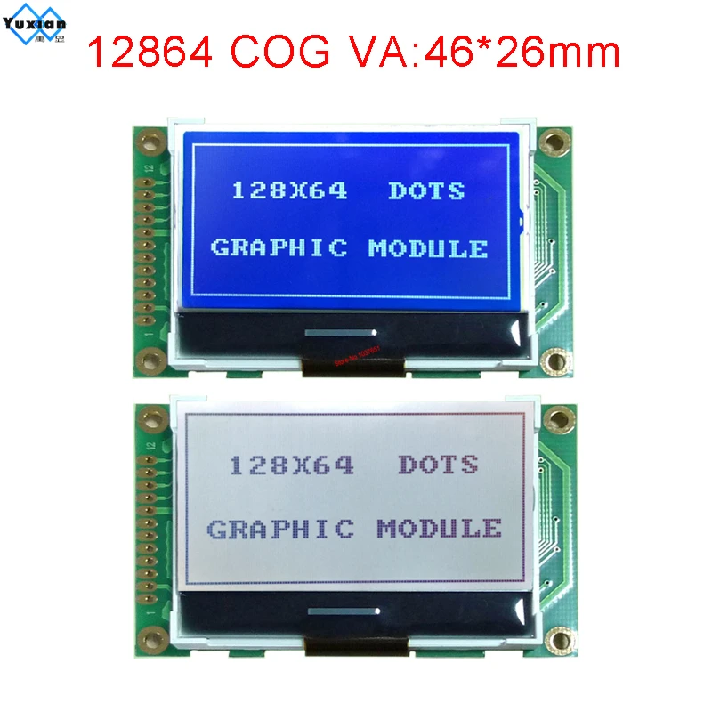 Модуль ЖК-дисплея COG 12864 128x64 SPI serial 2 дюйма 3 В 5 в ST7565P хорошего качества LG12864R |