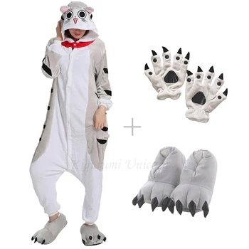 

Kigurumi Unicorn Pajamas Adult Animal Cat Onesie Women Men Couple 2020 Winter Pajama Suit Stitch Sleepwear Flannel Pijamas