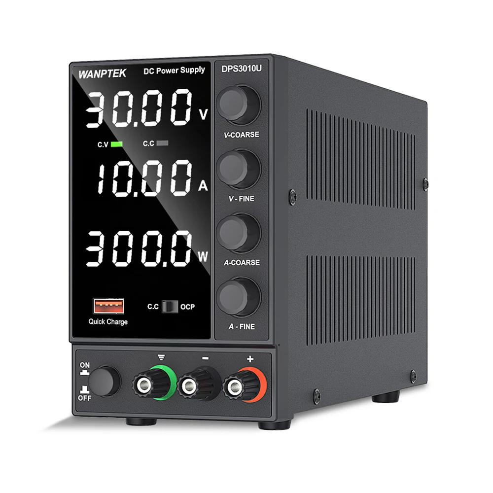 30V Adjustable DC power supply 0-10A LED Digital Lab Bench Power Source Stabilized Power Supply Voltage Switch USB Out Charger