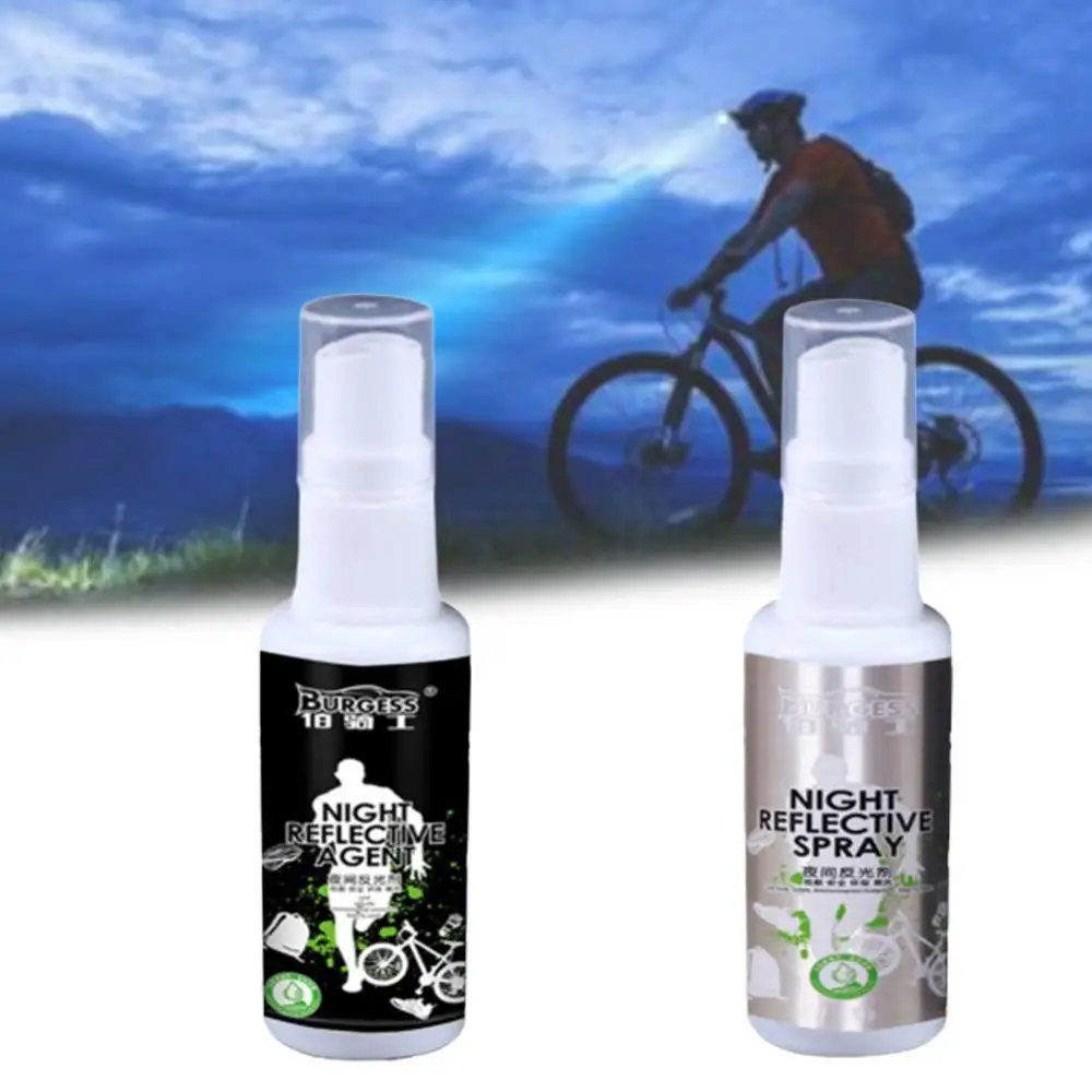 Night Reflective Spray Running Bike Fluorescence Paint Anti Accident Safety Mark Outdoor Tools Rental& Dropship