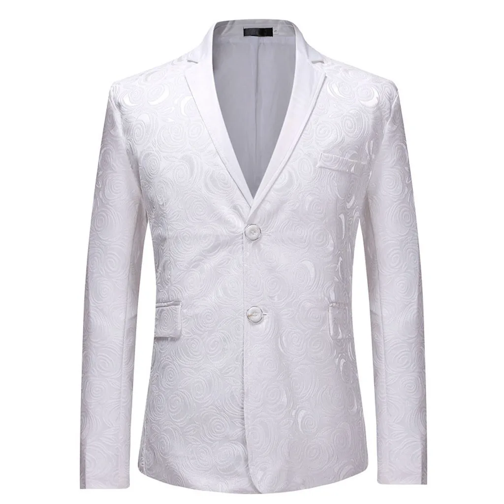 

Man Jacket Spring 2019 Men Stylish Solid Suit Blazer Business Men's Costume For Wedding Party Outwear Jacket Tops Blouse