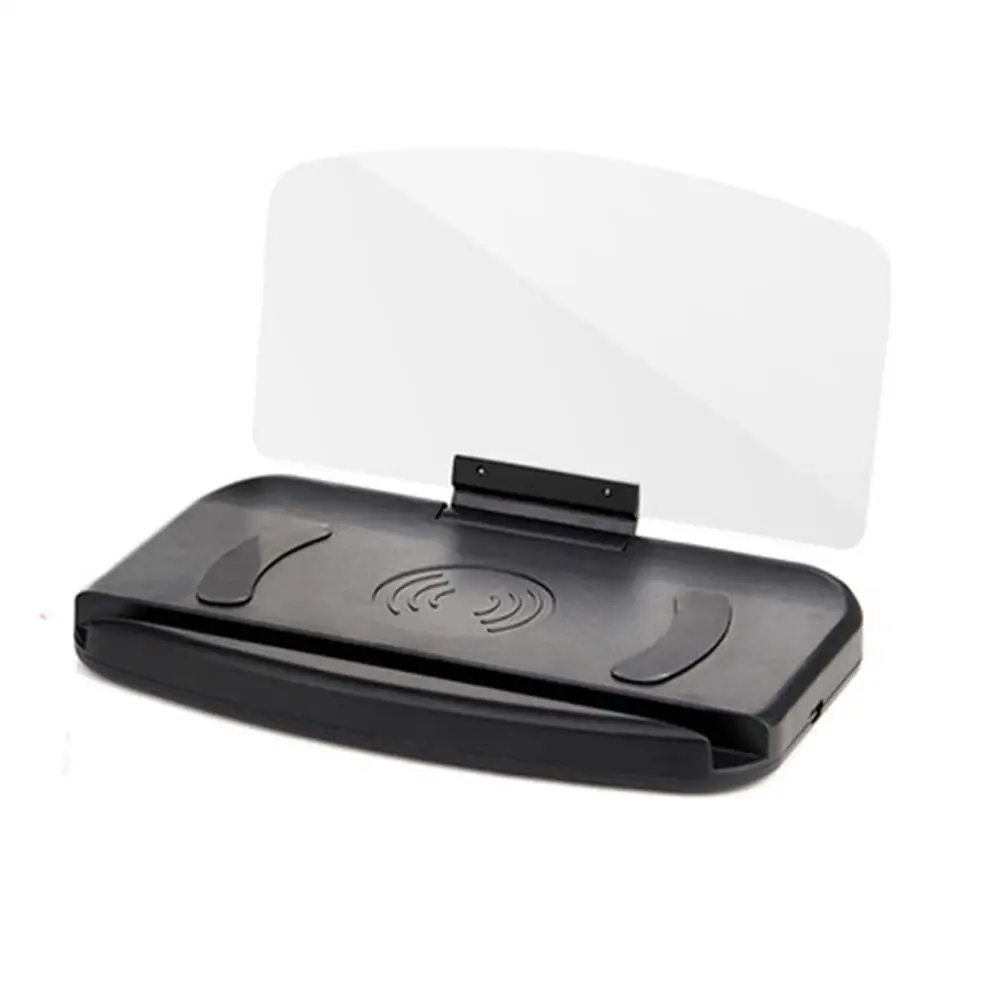

New Car Monitor Mobile Phone Bracket Hud Car Navigation Projector Head-Up DisplayQiWireless Charger Car Bracket   