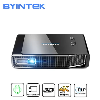 BYINTEK-miniproyector portátil R15, para cine en casa, 1080P, 4K, 5G, Wifi, Android, DLP, 300 pulgadas