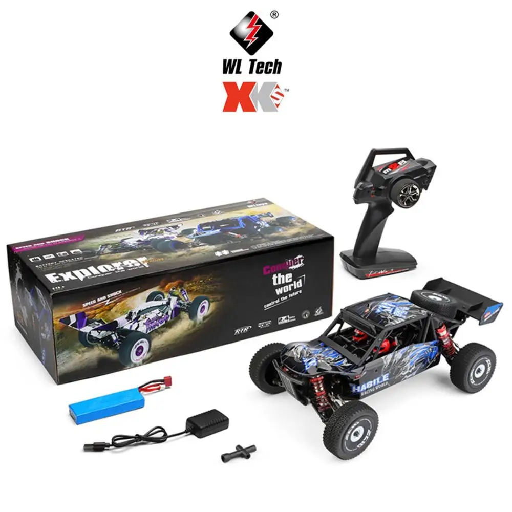Wltoys 124018 60Km/h High Speed RC Car 1/12 Scale 2.4G 4WD RC Off-road Crawler RTR Electric RC Climbing Car Toy for Kids