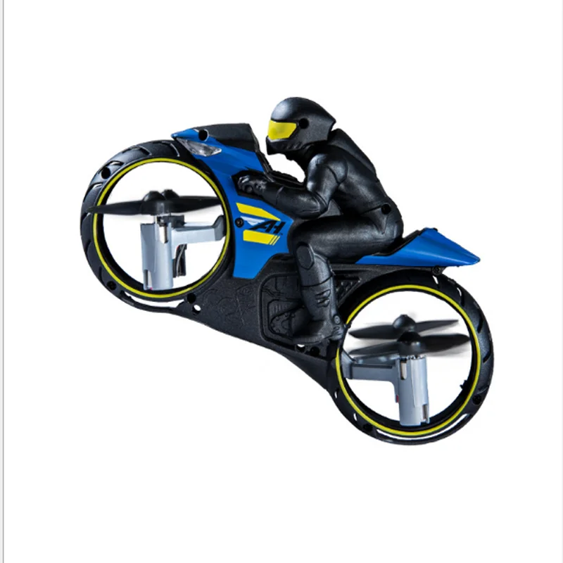 

Moby Skywalker electric intelligent remote control motorcycle aircraft land air two line children's gift toy